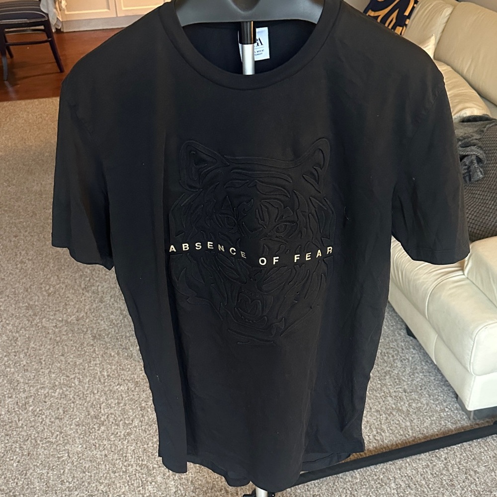 Zara Black Graphic Tee